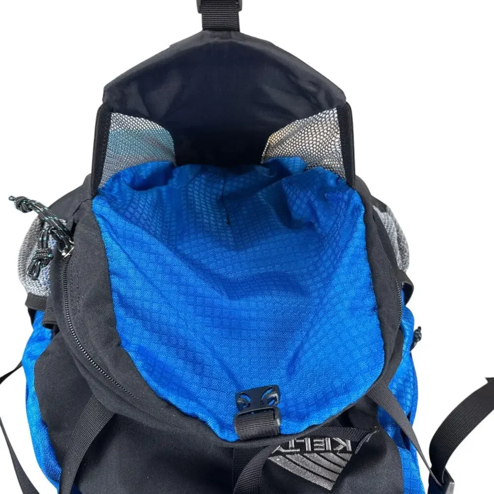Kelty Blanca 2000 Backpack Blue Black Hiking Techwear Gorpcore Daypack Cover